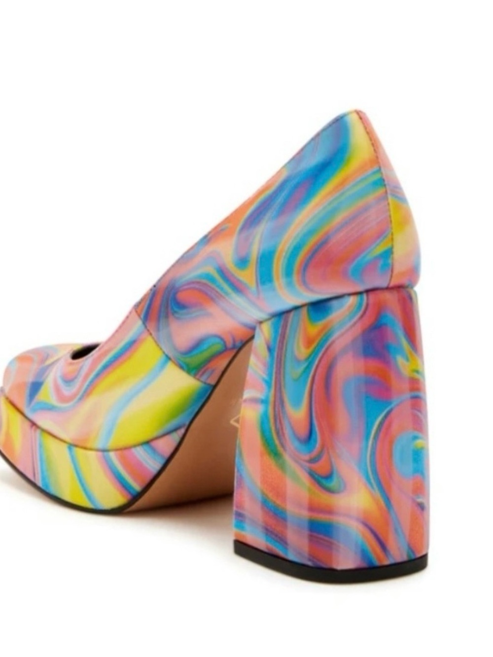 Katy Perry Platform Pump in Multicolor Swirl - Picture 8 of 9